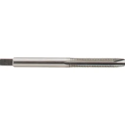Spiral Point Tap: #10-32 UNF, 2 Flutes, Plug Chamfer, 2B Class of Fit, HSS, Bright/Uncoated Coated