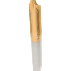 Spiral Point Tap: #10-32 UNF, 2 Flutes, Plug Chamfer, 2B Class of Fit, HSS, TiN Coated