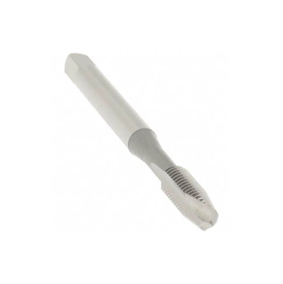 Spiral Point Tap: #10-32 UNF, 2 Flutes, Plug Chamfer, 2B Class of Fit, HSS, Bright/Uncoated Coated
