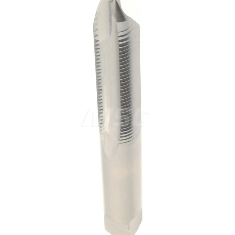 Spiral Point Tap: 1/4-28 UNF, 2 Flutes, Plug Chamfer, 3B Class of Fit, HSS, Bright/Uncoated Coated