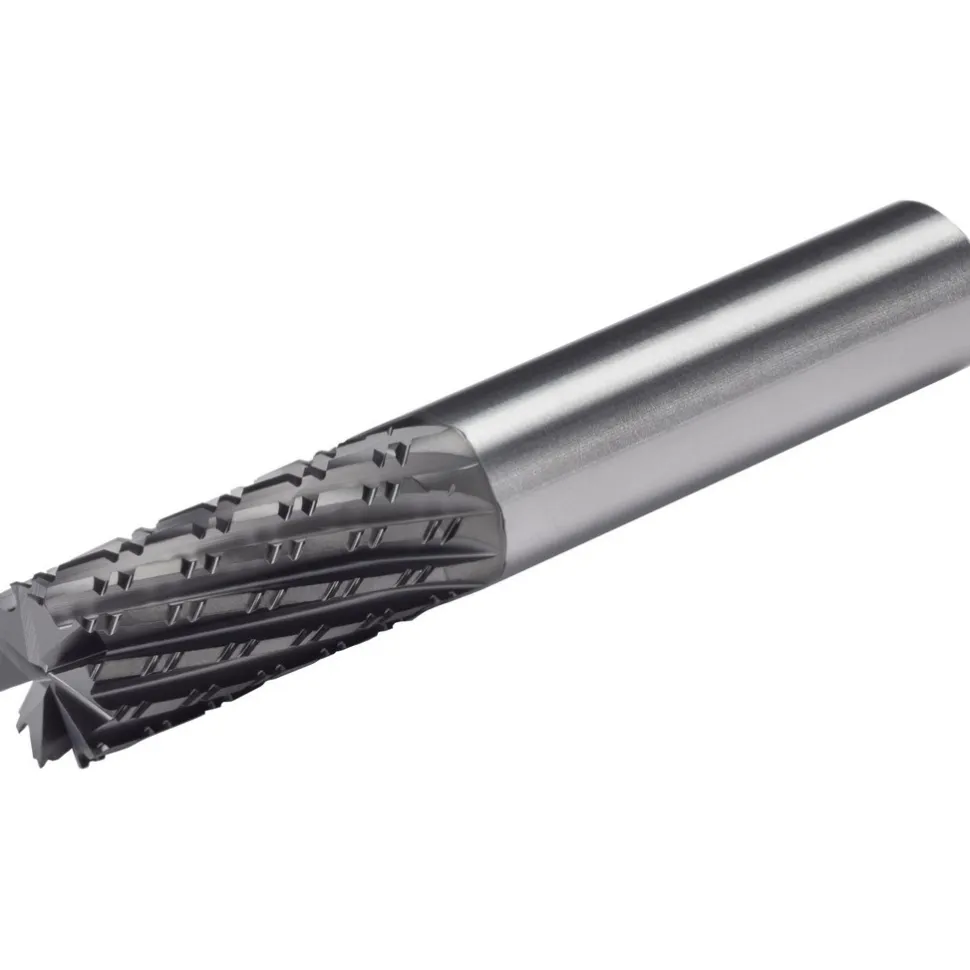 Spiral Router Bit: 1/4" Dia, 1-1/4" LOC, 1/4" Shank Dia, 10 Flute, Helical