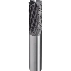 Spiral Router Bit: 1/4" Dia, 1-1/4" LOC, 1/4" Shank Dia, 10 Flute, Helical