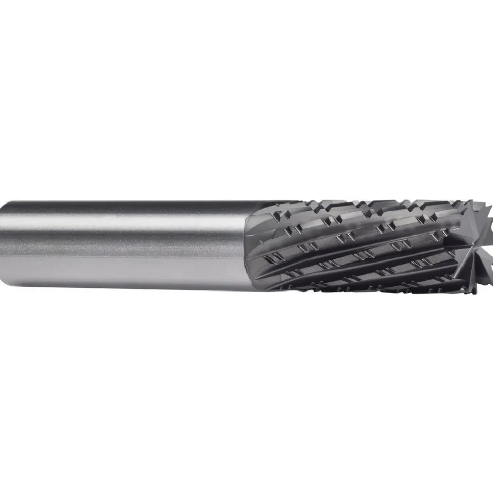 Spiral Router Bit: 1/4" Dia, 1-1/4" LOC, 1/4" Shank Dia, 10 Flute, Helical