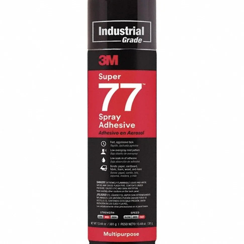 Spray Adhesive: 16.75 oz Aerosol Can, Clear