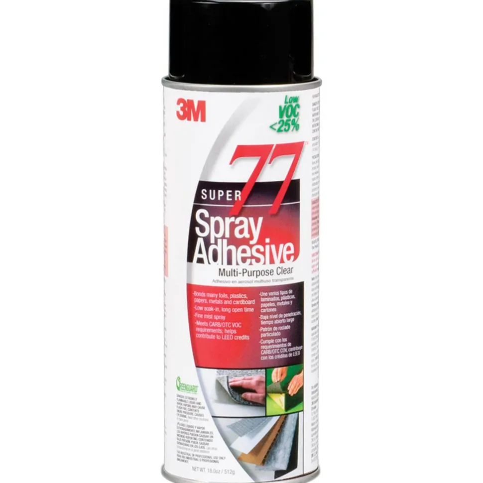 Spray Adhesive: 18 oz Aerosol Can, Clear