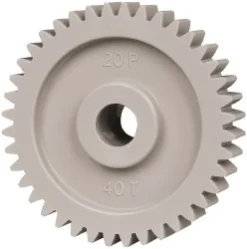 Spur Gear: 40 Teeth, 3/8" Bore Dia, Standard Bore