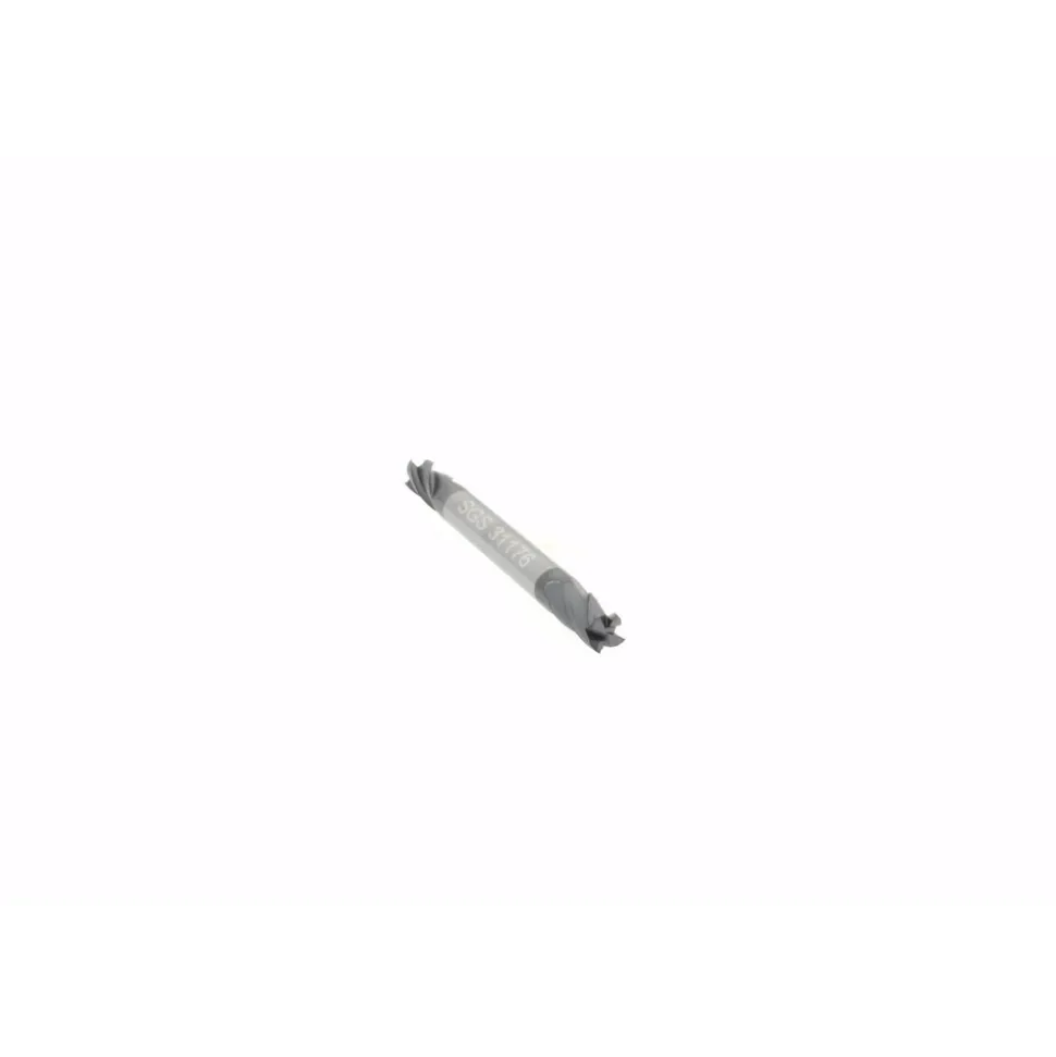 Square End Mill: 1/8" Dia, 1/4" LOC