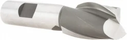 Square End Mill: 1" Dia, 1-1/2" LOC, 2 Flute, High Speed Steel