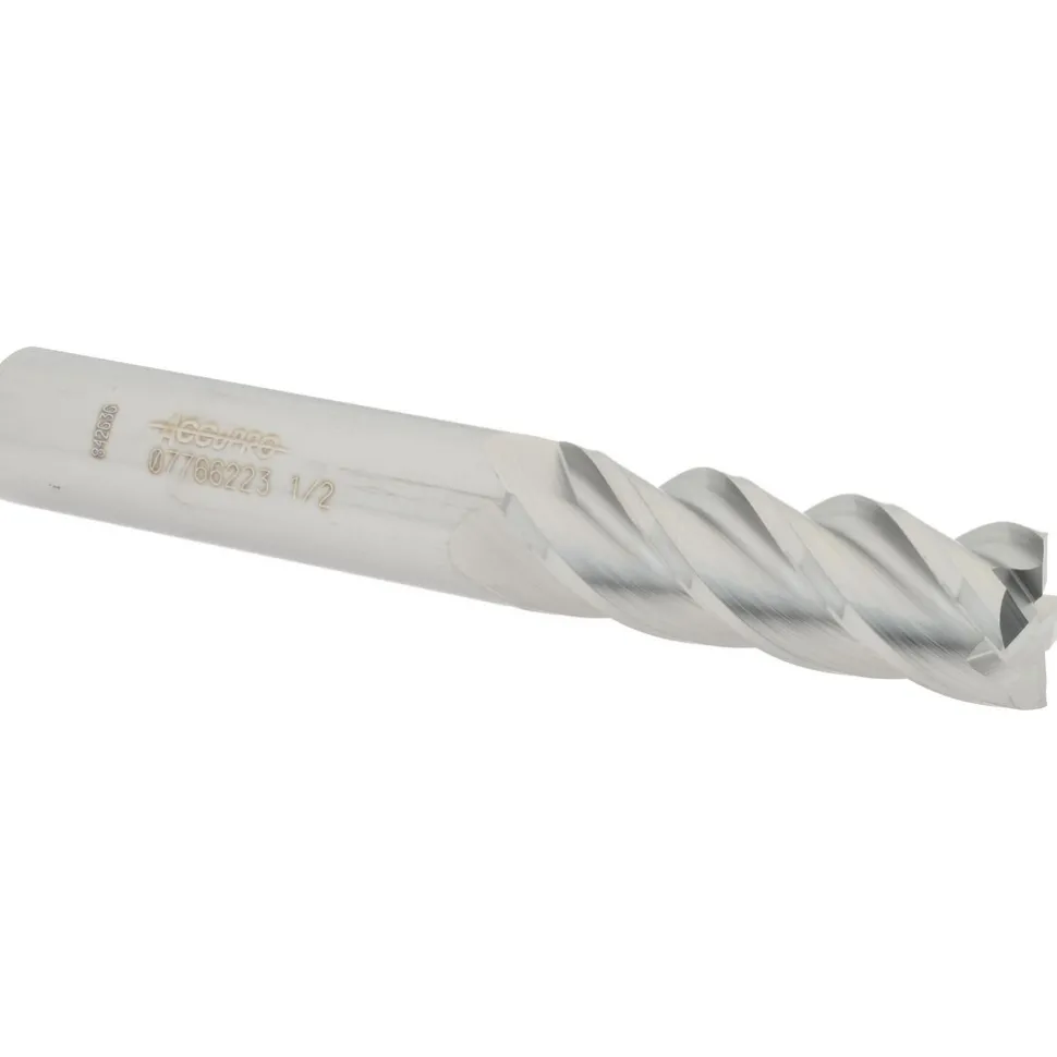 Square End Mill: 1/2" Dia, 1-1/2" LOC