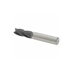Square End Mill: 3/8" Dia, 1" LOC, 4 Flute, Solid Carbide