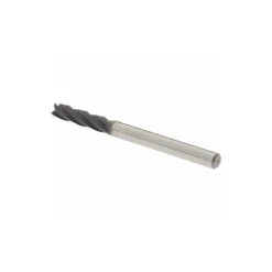 Square End Mill: 1/8" Dia, 1/2" LOC, 4 Flute, Solid Carbide