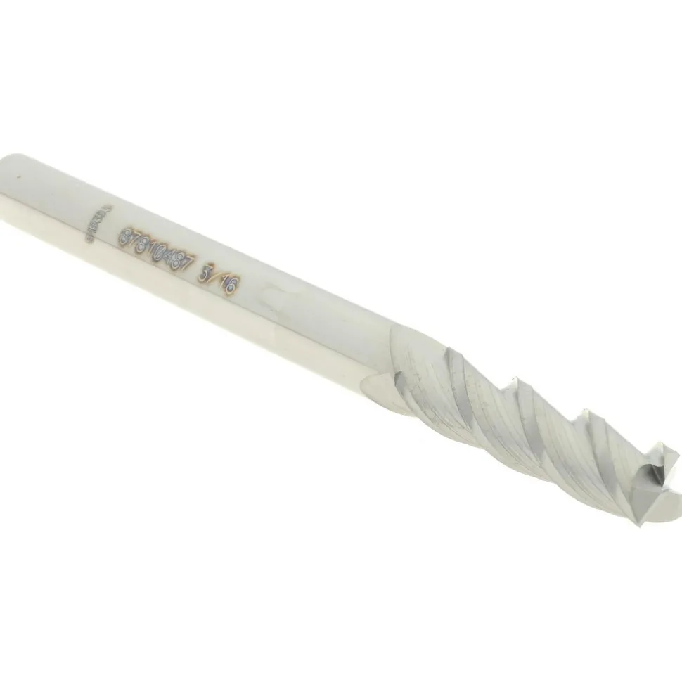 Square End Mill: 3/16" Dia, 3/4" LOC