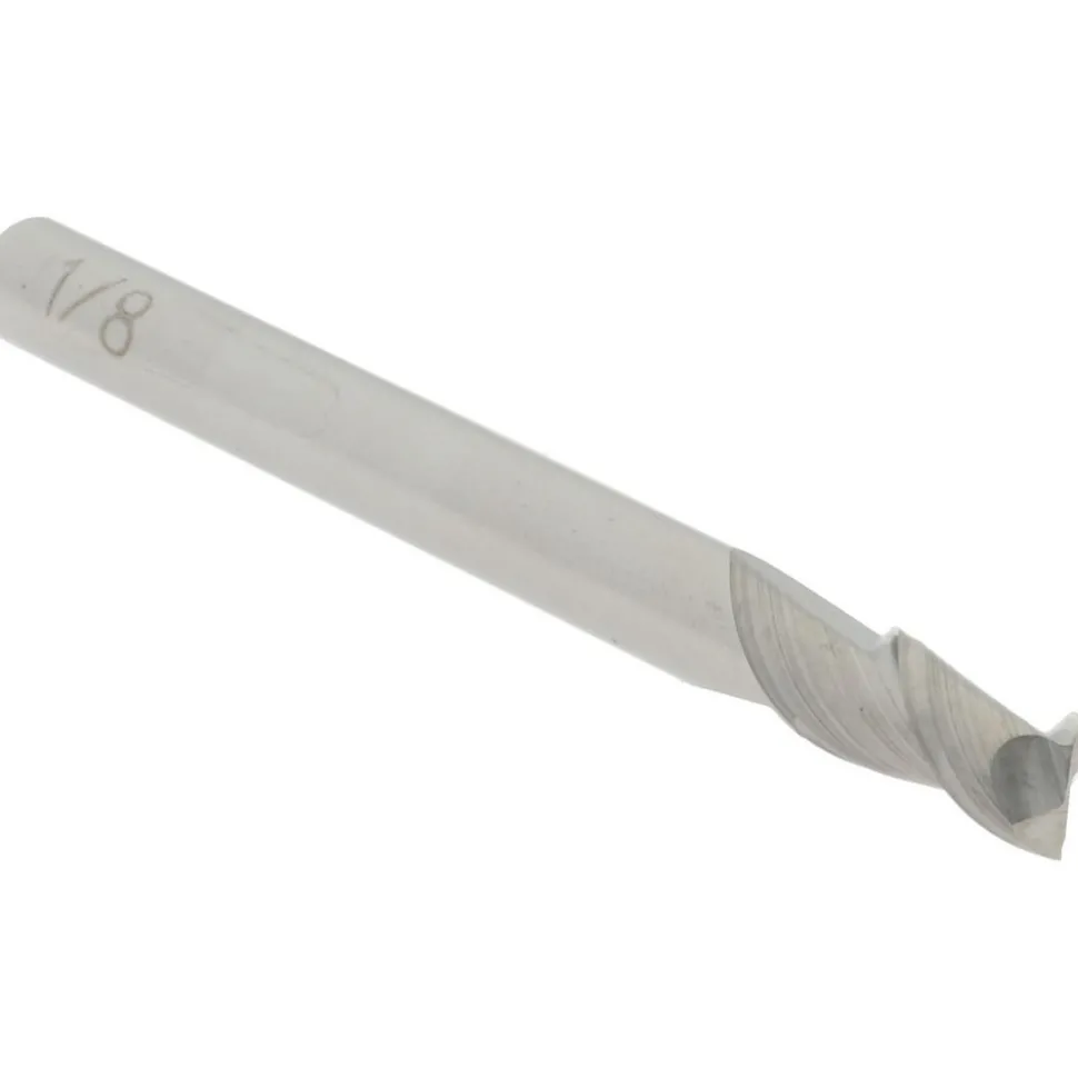 Square End Mill: 1/8" Dia, 1/4" LOC
