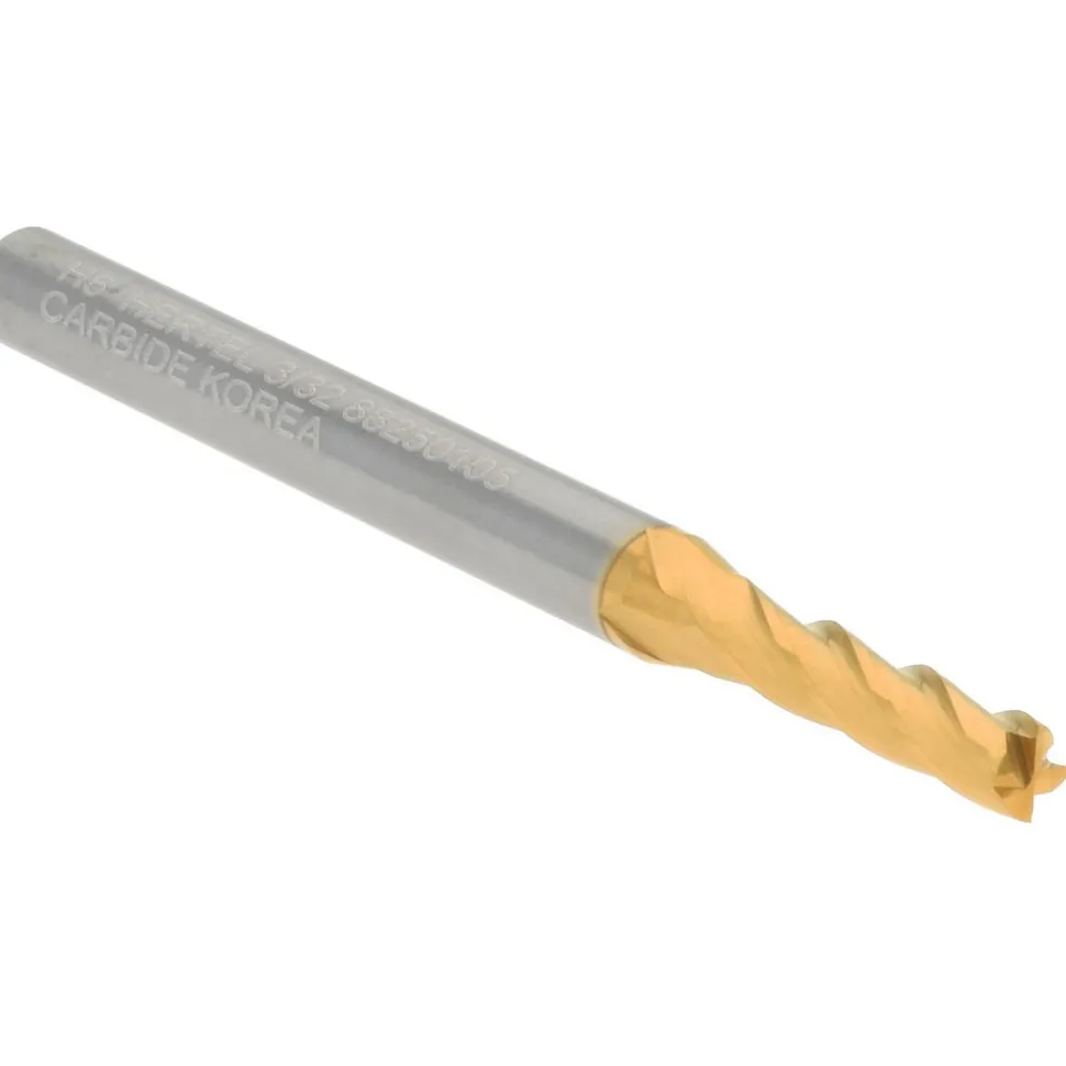 Square End Mill: 3/32" Dia, 3/8" LOC