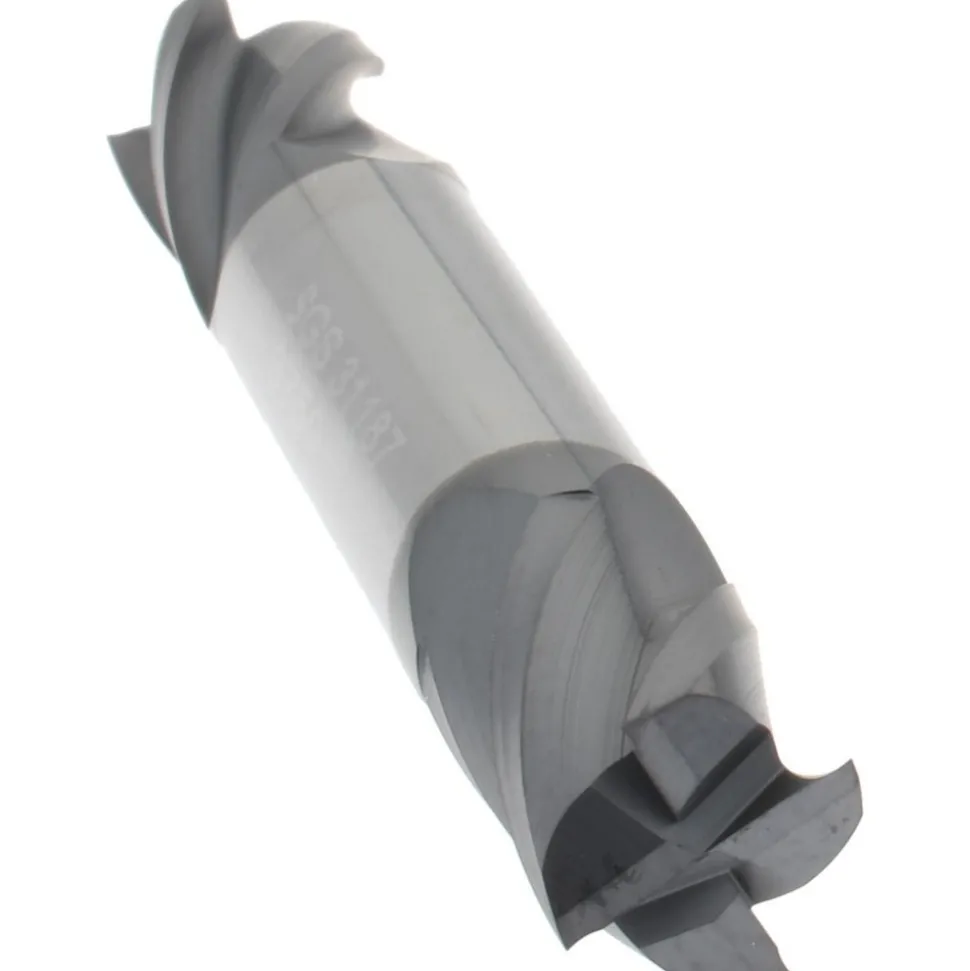 Square End Mill: 3/8" Dia, 9/16" LOC