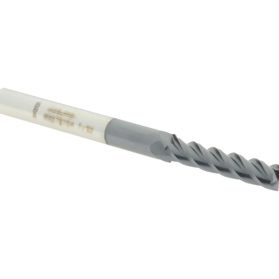 Square End Mill: 7/32" Dia, 1" LOC