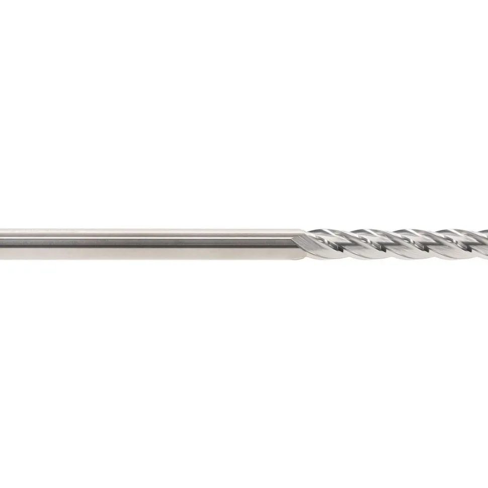 Square End Mill: 1/4" Dia, 1-1/2" LOC, 4 Flute, Solid Carbide