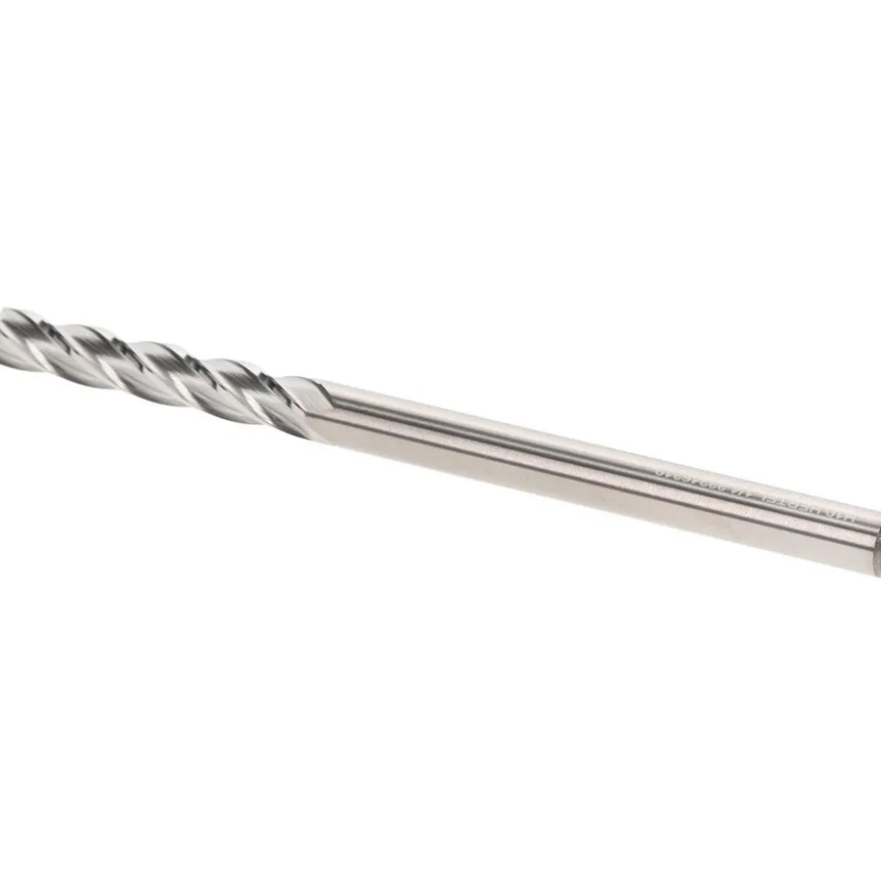 Square End Mill: 1/4" Dia, 1-1/2" LOC, 4 Flute, Solid Carbide