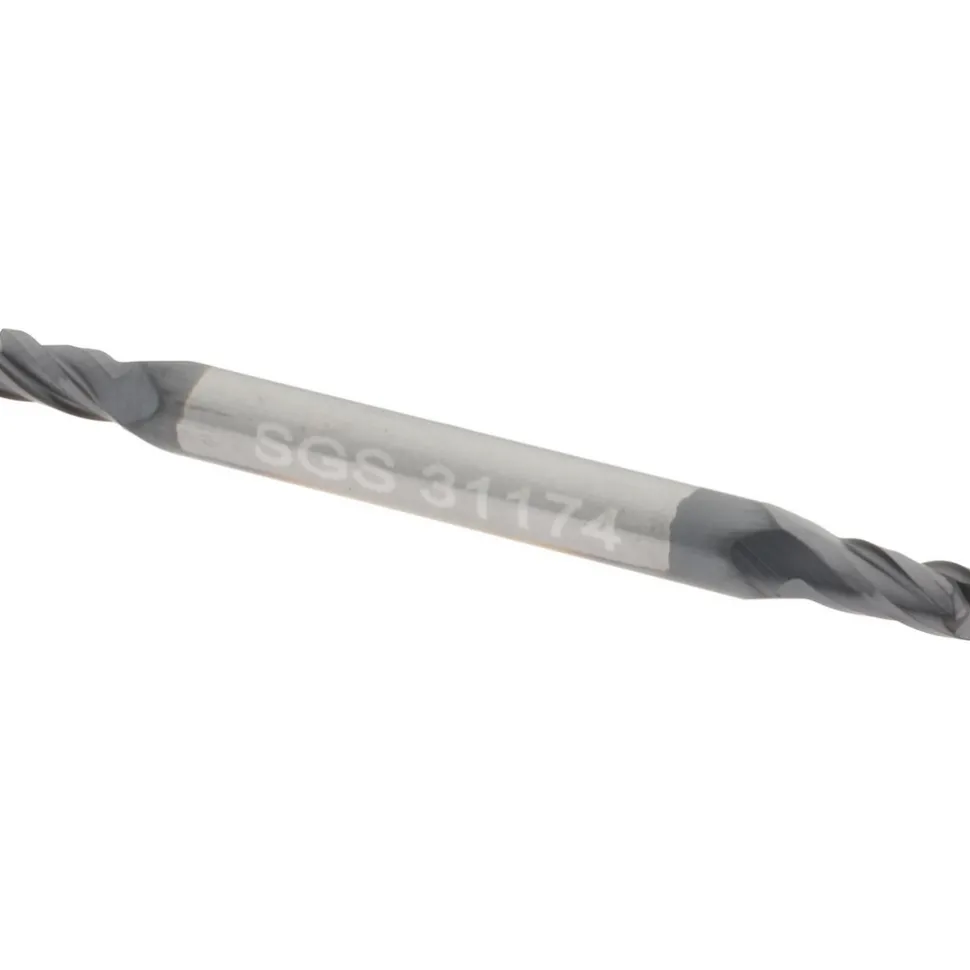 Square End Mill: 3/32" Dia, 3/16" LOC, 4 Flute, Solid Carbide