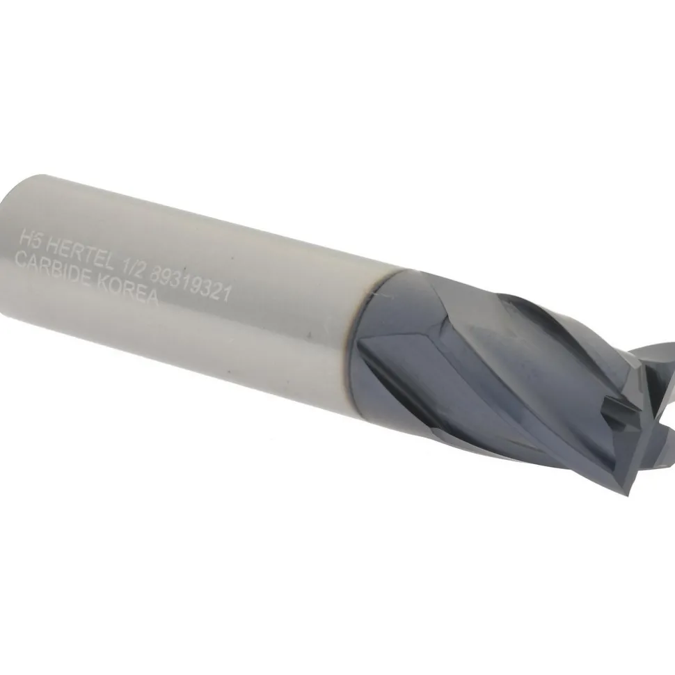 Square End Mill: 1/2" Dia, 5/8" LOC