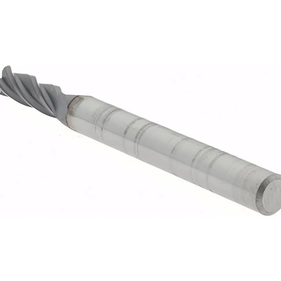 Square End Mill: 5/32" Dia, 1/2" LOC, 4 Flute, Solid Carbide