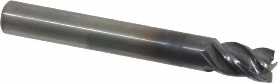 Square End Mill: 1/4" Dia, 3/8" LOC