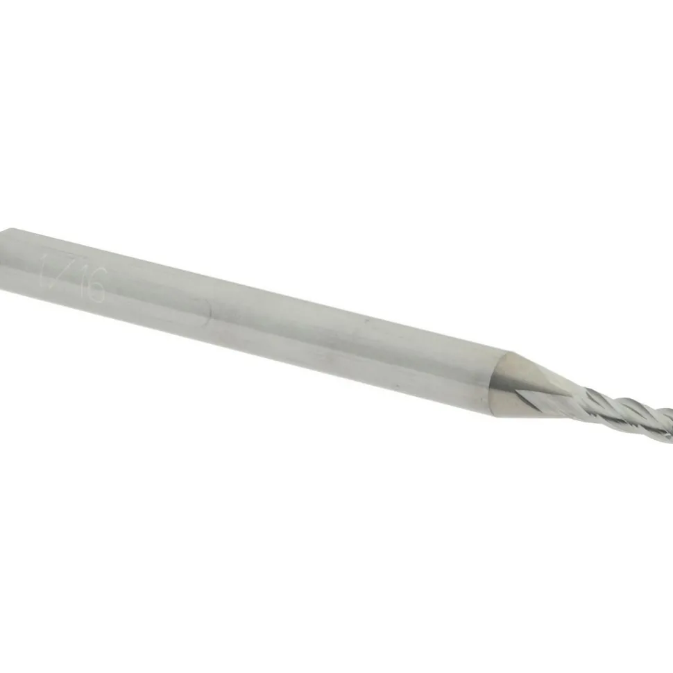 Square End Mill: 1/16" Dia, 3/16" LOC