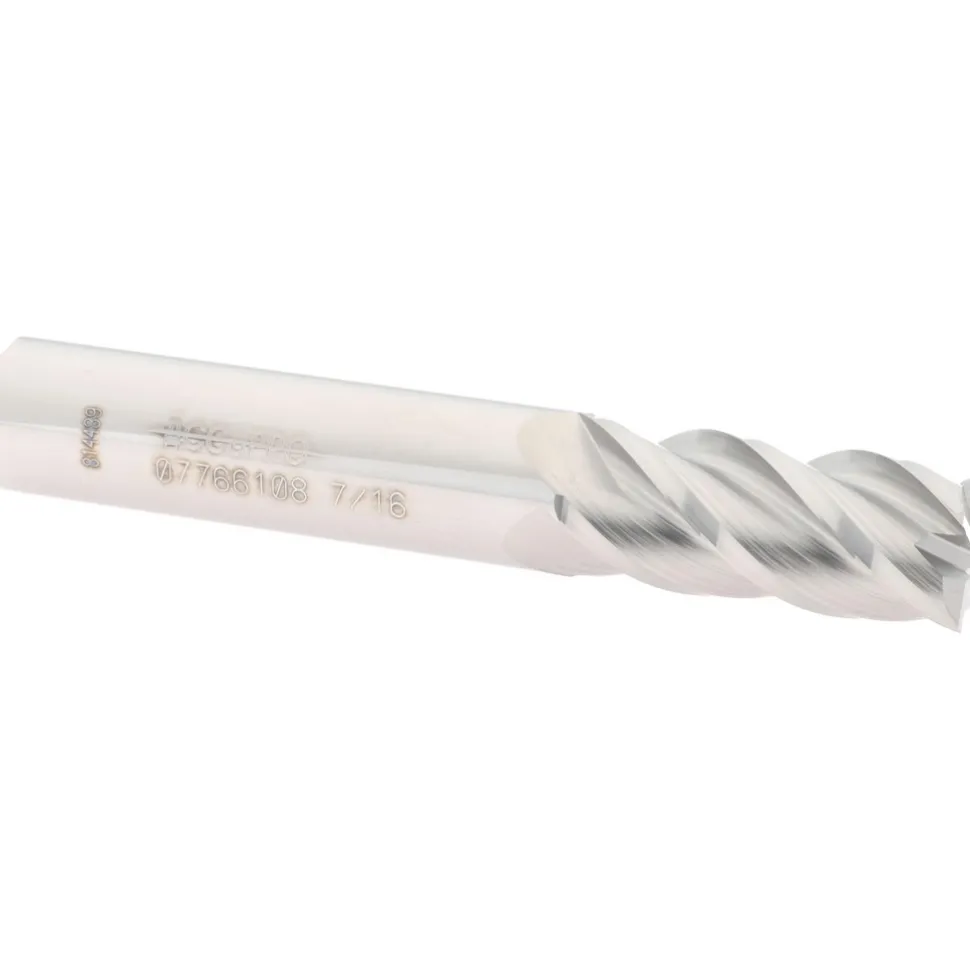 Square End Mill: 7/16" Dia, 1" LOC