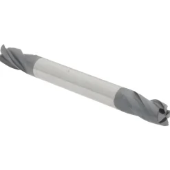 Square End Mill: 3/16" Dia, 3/8" LOC, 4 Flute, Solid Carbide