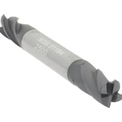 Square End Mill: 1/4" Dia, 1/2" LOC, 4 Flute, Solid Carbide