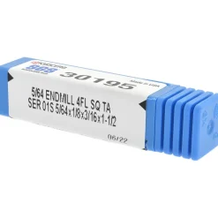 Square End Mill: 0.0781" Dia, 0.1875" LOC