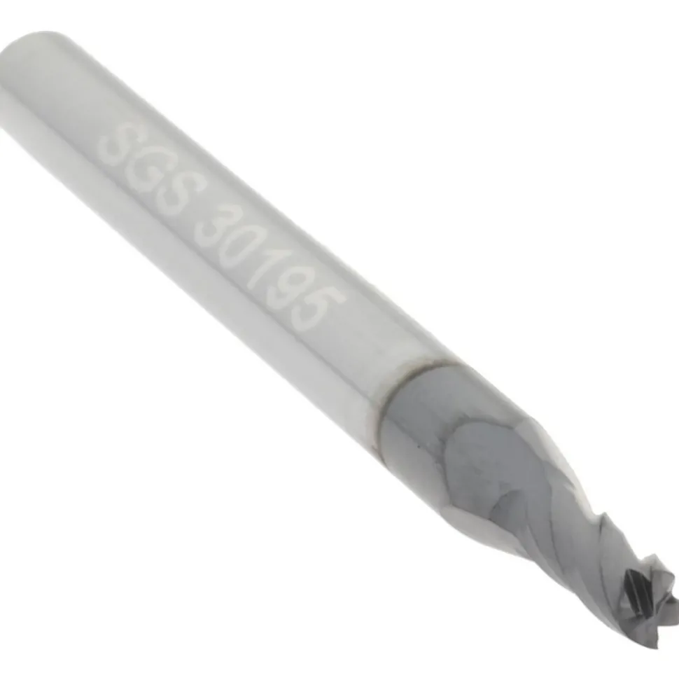 Square End Mill: 0.0781" Dia, 0.1875" LOC