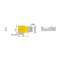 Square End Mill Head