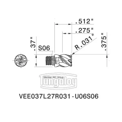 Square End Mill Head