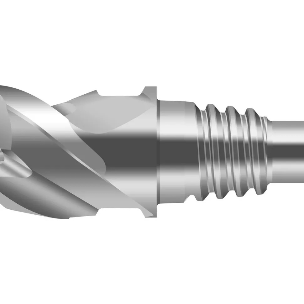 Square End Mill Heads: Mill Diameter (Decimal Inch): 1.0000; Mill Diameter (mm): 25.40; Length of Cut (mm): 14.00