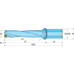 Square End Mill Heads: Mill Diameter (Decimal Inch): 0.3937; Mill Diameter (mm): 10.00; Length of Cut (mm): 7.00