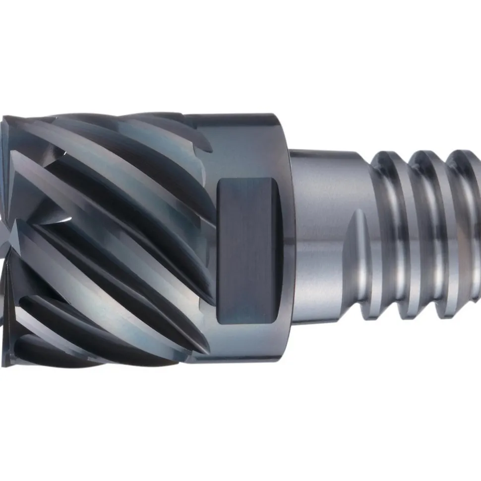 Square End Mill Heads; Mill Dia (Inch): 3/8; Mill Dia (Decimal Inch): 0.3750; Number of Flutes: 6; Length of Cut (Decimal Inch): 0.4720; Length of Cut (mm): 12.0000; Connection Type: PXSM; Overall Length (Inch): 0.4880 in; Material: Solid Carbide; Finish/Coating: Cr