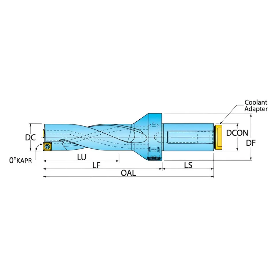 Square End Mill Heads: Mill Diameter (Decimal Inch): 0.4724; Mill Diameter (mm): 12.00; Length of Cut (mm): 9.00
