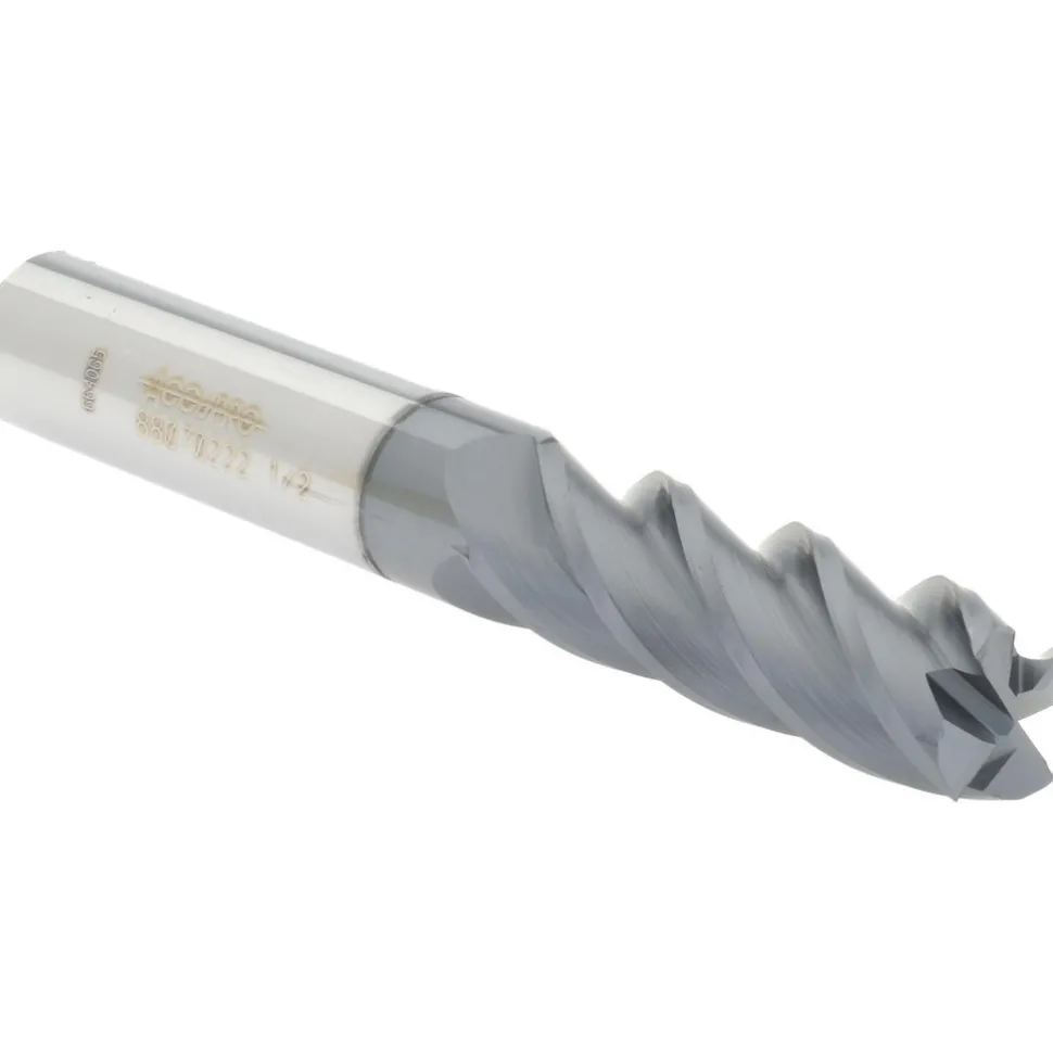 Square End Mill: 1/2" Dia, 1-1/2" LOC