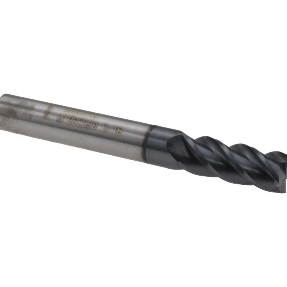 Square End Mill: 5/16" Dia, 3/4" LOC