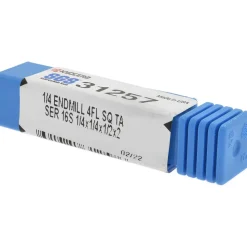 Square End Mill: 1/4" Dia, 1/2" LOC