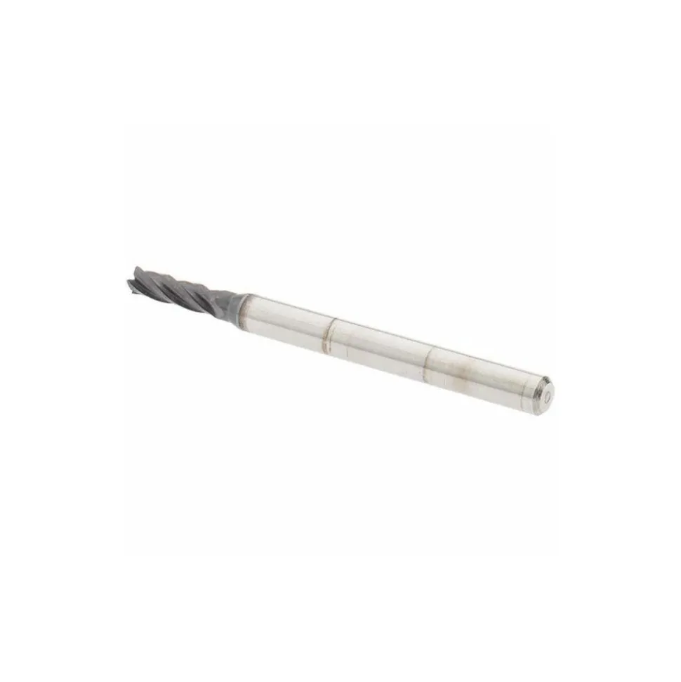 Square End Mill: 3/32" Dia, 5/16" LOC, 4 Flute, Solid Carbide