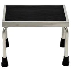 Stainless Steel Foot Stool: 11-1/4 In. x 15 In. x 11 In. 250 Lb. Capacity Silver