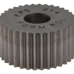 Standard Knurl Wheel: 3/4" Dia, 90 ° Tooth Angle, 14 TPI, Straight, High Speed Steel
