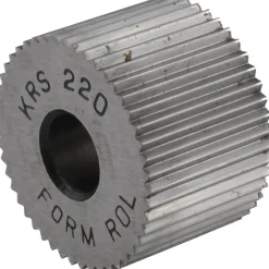 Standard Knurl Wheel: 3/4" Dia, 90 ° Tooth Angle, 20 TPI, Straight, High Speed Steel