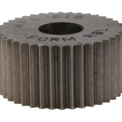 Standard Knurl Wheel: 3/4" Dia, 90 ° Tooth Angle, 16 TPI, Straight, High Speed Steel