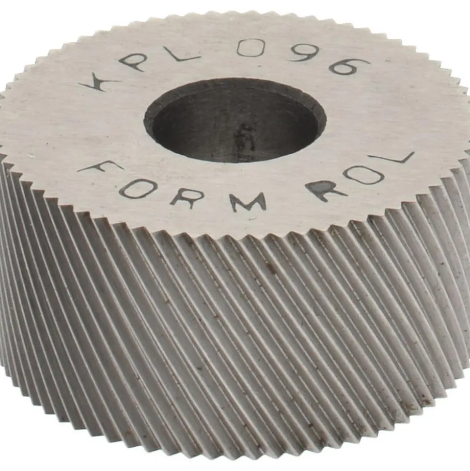 Standard Knurl Wheel: 3/4" Dia, 80 ° Tooth Angle, Diagonal, High Speed Steel