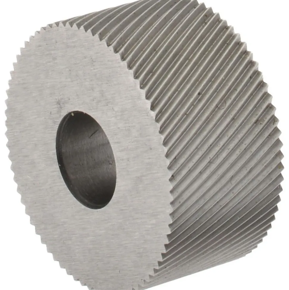 Standard Knurl Wheel: 3/4" Dia, 80 ° Tooth Angle, Diagonal, High Speed Steel