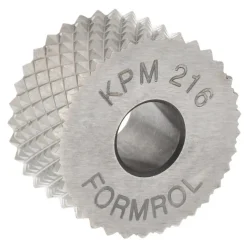 Standard Knurl Wheel: 3/4" Dia, 90 ° Tooth Angle, 16 TPI, Diamond, High Speed Steel
