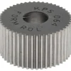 Standard Knurl Wheel: 3/4" Dia, 80 ° Tooth Angle, Straight, High Speed Steel